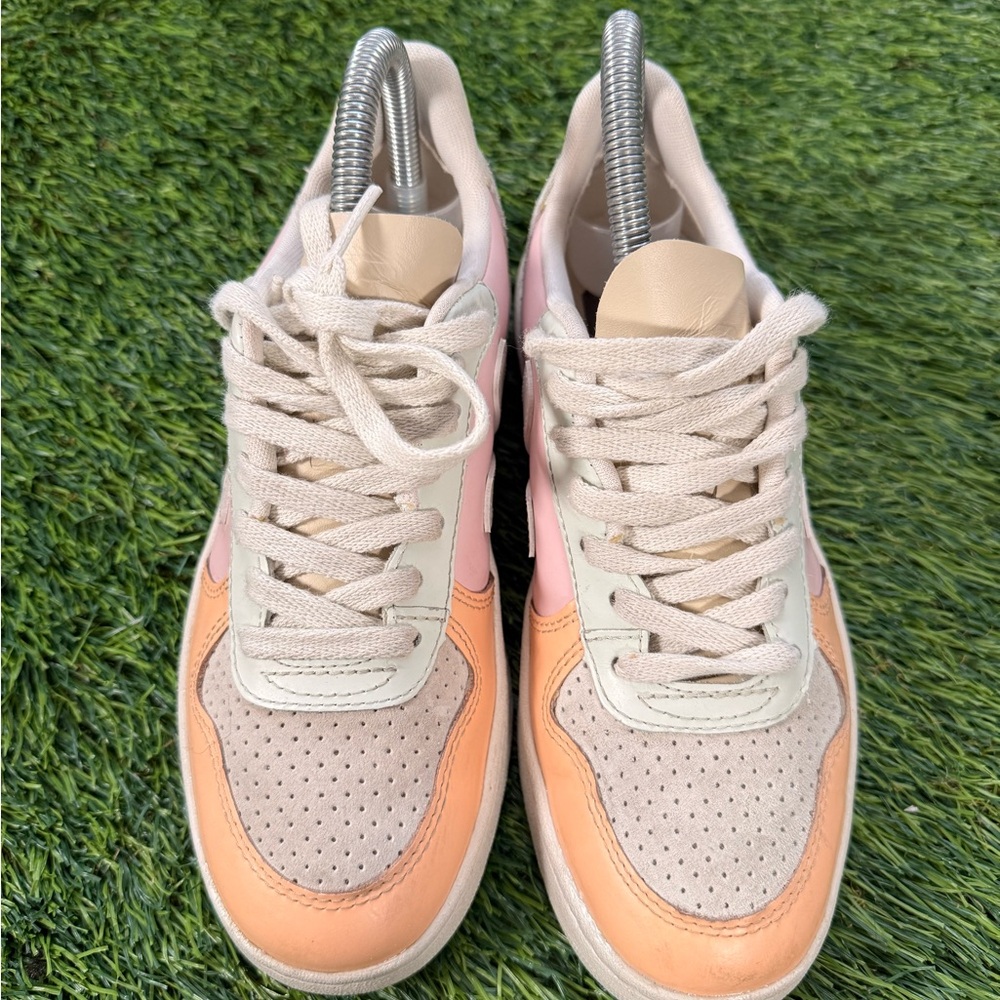 Veja V-10 Leather Petale Multicolor sneakers size 5 women’s - Picture 5 of 8